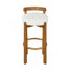 Tabouret de bar d'intérieur en bois à dossier bas-2129213813