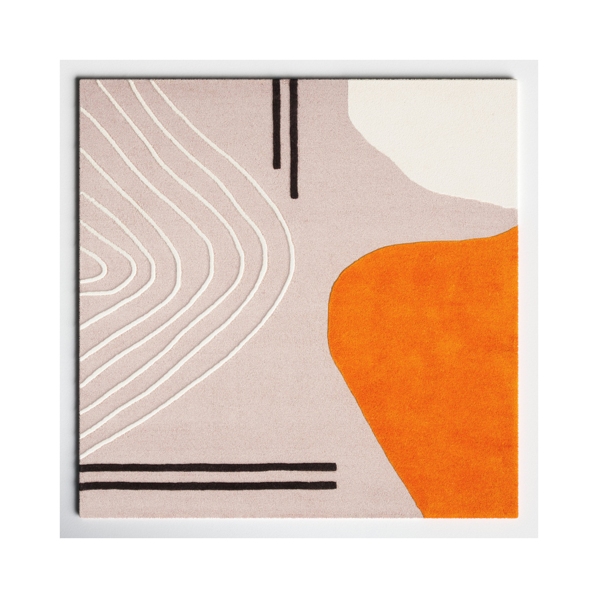 Felipe Handmade Wool Rug, Square 4'