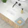 Kichae 18×12'' Ceramic Rectangular Undermount Bathroom Sink with Drain and Overflow