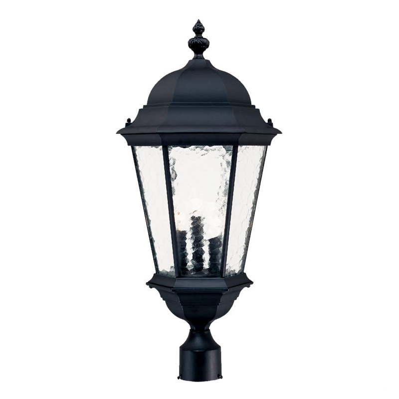 Brook Lane Hammered Lantern Head, Matte Black