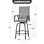 Tabourets de bar pivotants Eeshan-122499302