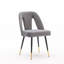 Chaise rembourrée contemporaine en velours-620781670