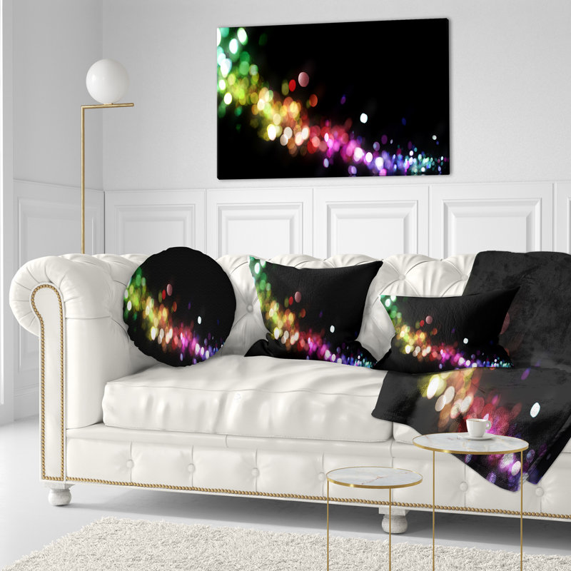 Éclairage coloré abstrait - Coussin imprimé abstrait