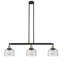 Luminaire suspendu pour îlot de cuisine 3 lumières avec abat-jour en verre Jebediah -71737875-32986294-32986293