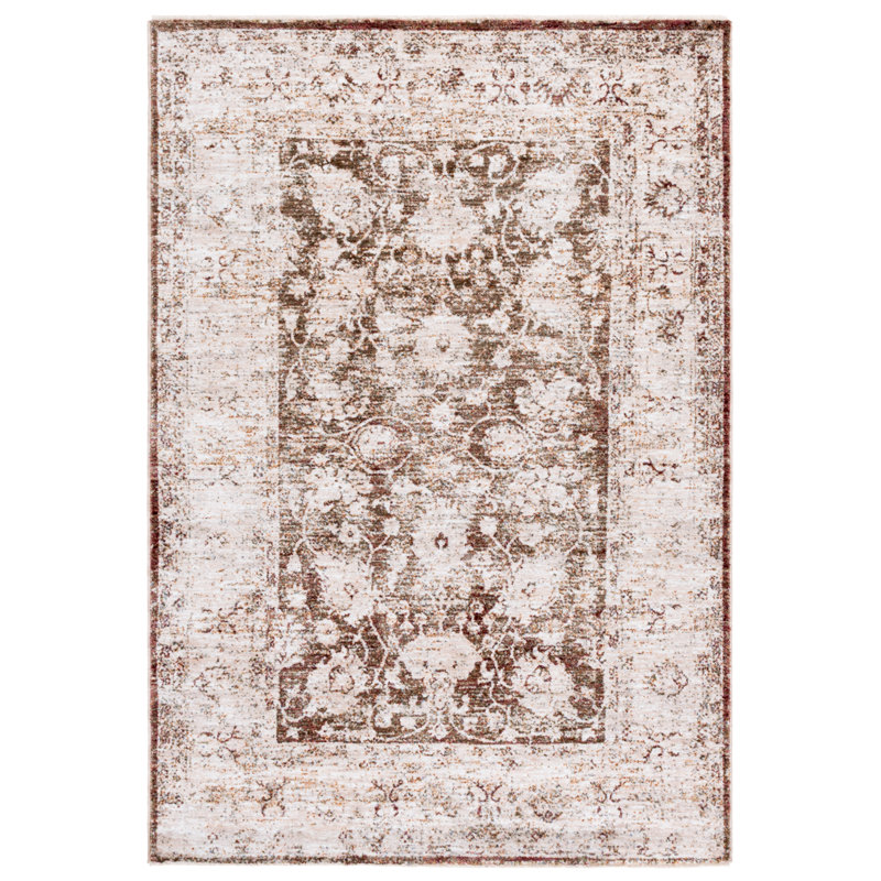 Tapis oriental blanc / beige, Rectangle 4 pi x 6 pi