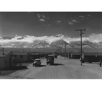 " Manzanar Street Scene, Spring " by Ansel Adams