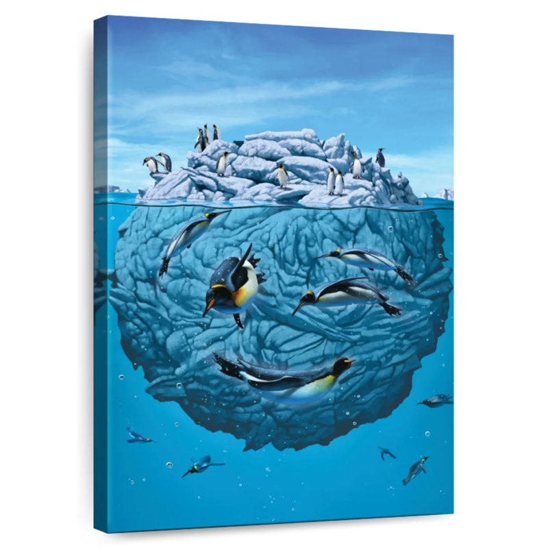 Brampt Penguin Wink, 39" H x 26" W