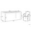 Lothen 8 - Person Patio Dining Set with Rectangular Table , Cushions Included-2056624789