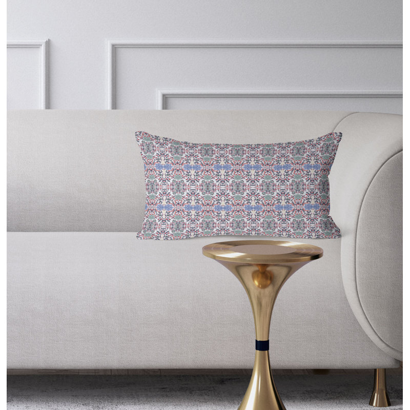 Shalimar Diamond Floral  Rectangular Throw Pillow