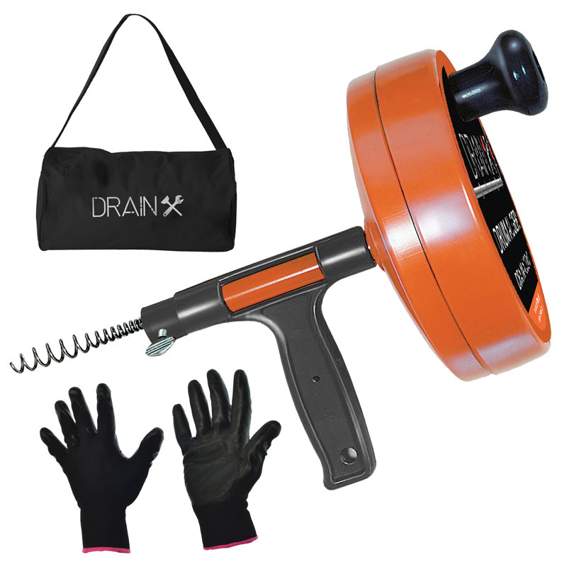 Heavy-Duty-Steel Pro Drum Drain Auger