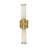 Positano - 2-Light Bathroom Vanity Light - 20.8"W - Brushed Brass - Clear Glass-295410127-295410126