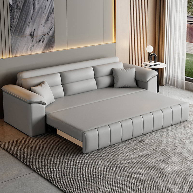Canapé en cuir Minimalist Modern, H 33,9 po x l 98,4 po x P 33,1 po
