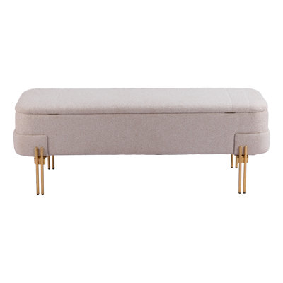 Lebreton Flip Top Storage Bench by Zuo Hospitality