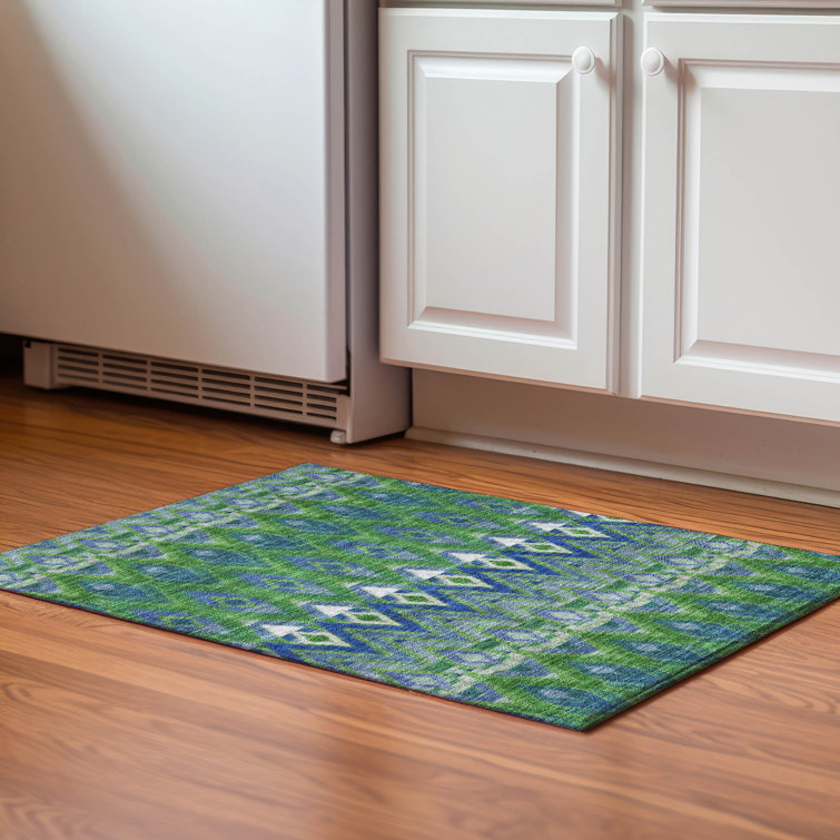 Premium Machine Washable Cerrito Green Rug