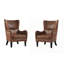 Ensemble de 2 chaises cloutées
