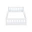 Lit plateforme en bois avec garde-corps-2010987751
