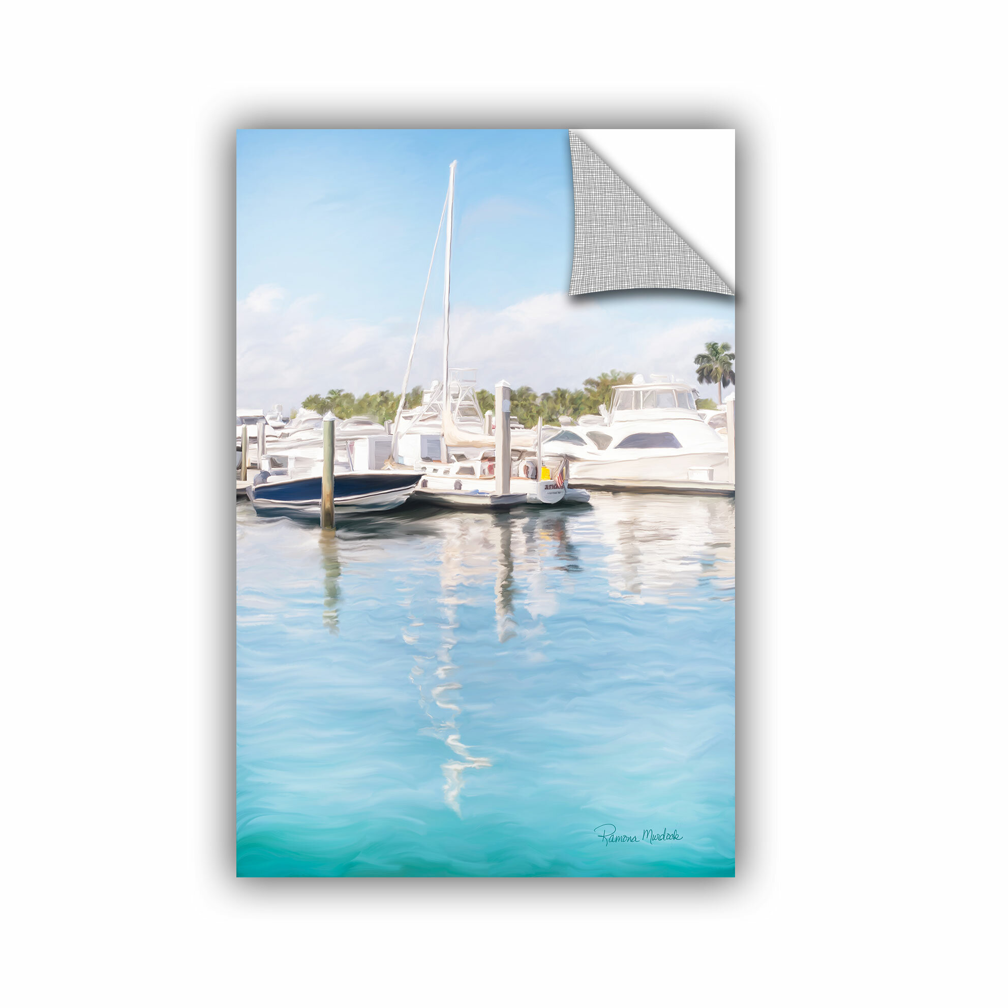 ArtWall Sail Therapy II' by Ramona Murdock Removable Wall Decal | Wayfair