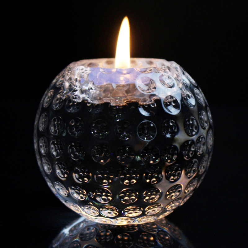 Photophore en verre cristallin 3 po