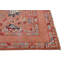 Tapis oriental tribal moderne à motif floral 4 x 6 de conception unique Coral