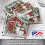 Ensemble de 4 sous-verres à carreaux dégringolés Snowman's Farmhouse