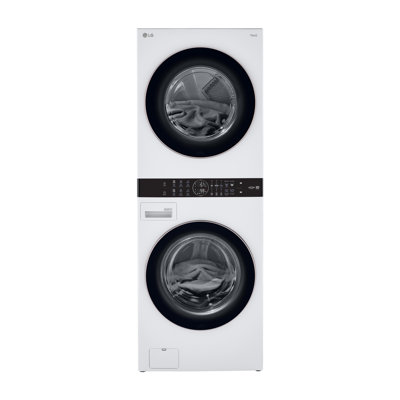 LG Single Unit Front Load WashTower with Center Control 4.5 cu. ft. Washer and 7.4 cu. ft. Electric Dryer -  WKE100HWA