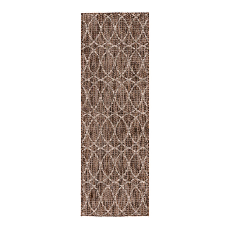 Geometric Indoor / Outdoor Rug, Runner 2' x 6'