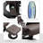 Massage Recliner Chair With Ottoman, 360° Swivel Recliner And Footstool, 10 Point Vibration, PU Leather Reclining Chair With Side Pocket And Remote Control (Chair)-2097269302