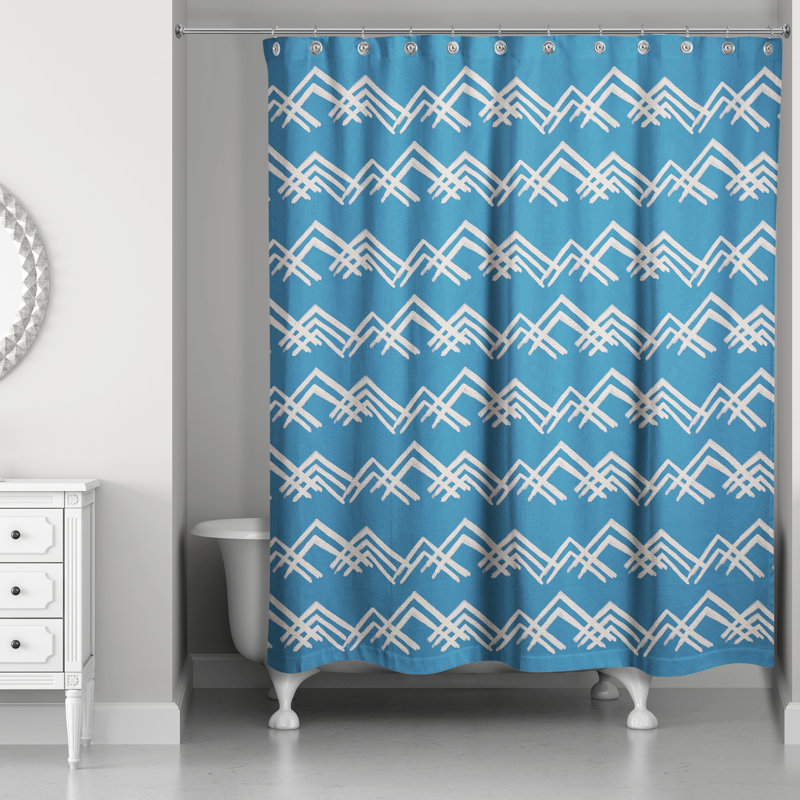 Vinit Geometric Shower Curtain
