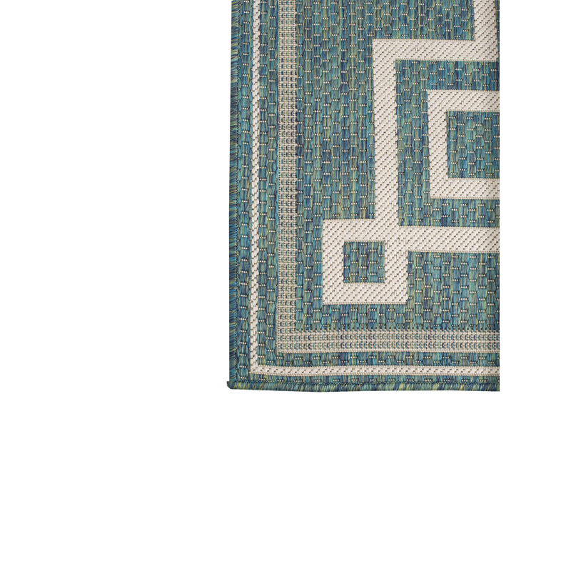 Oriental Indoor / Outdoor Rug, Rectangle 7'10" x 10'
