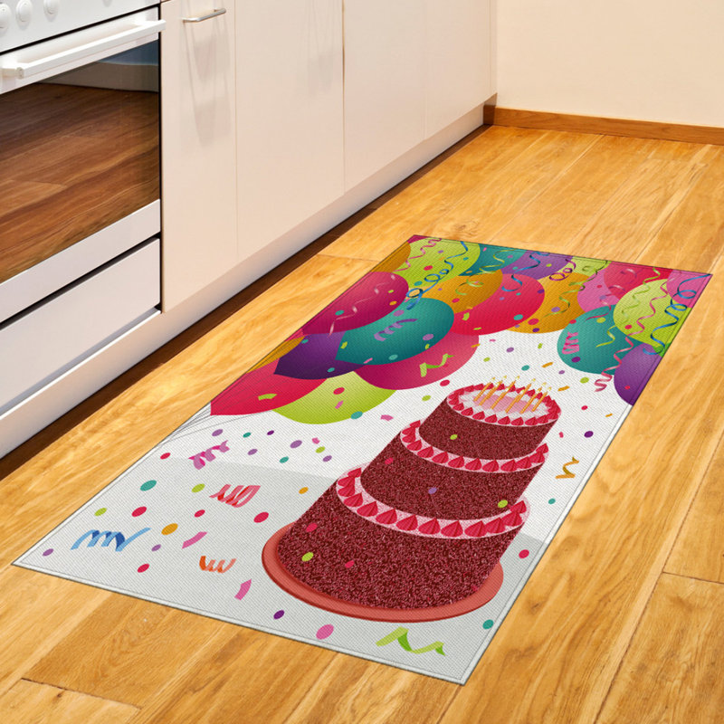 Fun High Density Long Fiber Poly Threads Decorative Area Rug Carpet, Rectangle 2'7" x 5'