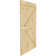 Flush Solid and Manufactured Wood Unfinished K-Bar Solid Core Pine Interior Barn Door