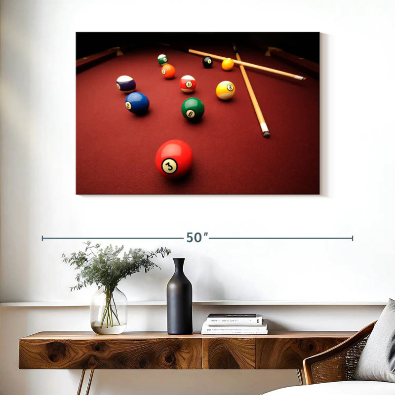 Senne, jeu de billard, H 26 po x l 39 po