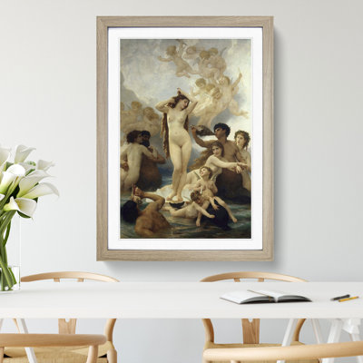 The Birth of Venus by William Adolphe Bouguereau - Framed Print
