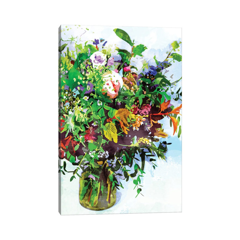 I Must Have Flowers, Always & Always 1 Piece Wrapped Canvas Wall Art, 40" H x 26" W, Wrapped Canvas