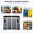 8x6ft Outdoor Shed With Two Windows - Resin Waterproof Storage Lockable Door & Floor Garden Black Windows, Patio, Backyard-117455832