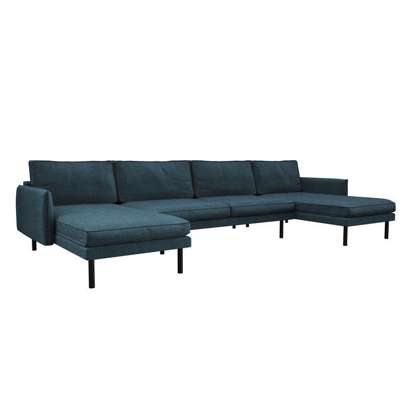 Ester U Corner Sofa, Dark Blue