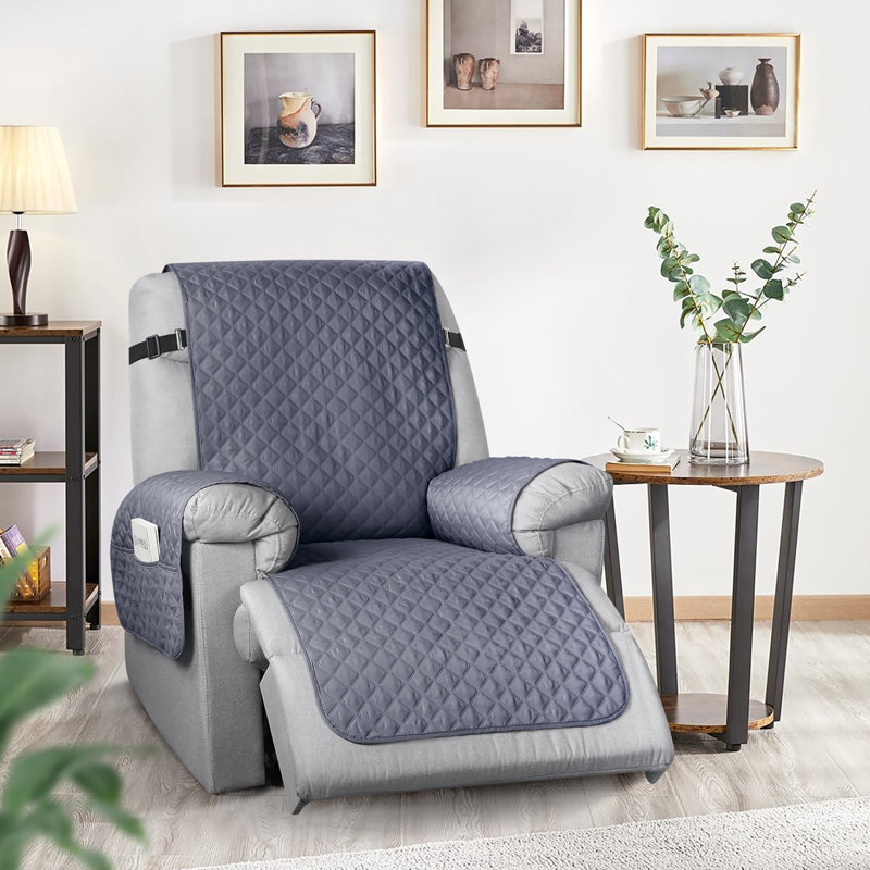 Housse de protection pour fauteuil inclinable Kyrstie, Microfibre grise