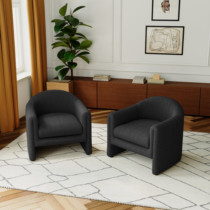Chaise d'appoint Esly, Ourson gris foncé