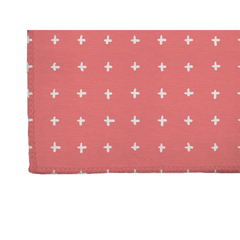 Tapis de bureau léger Criss, L 84 po x P 60 po, Vieux rose
