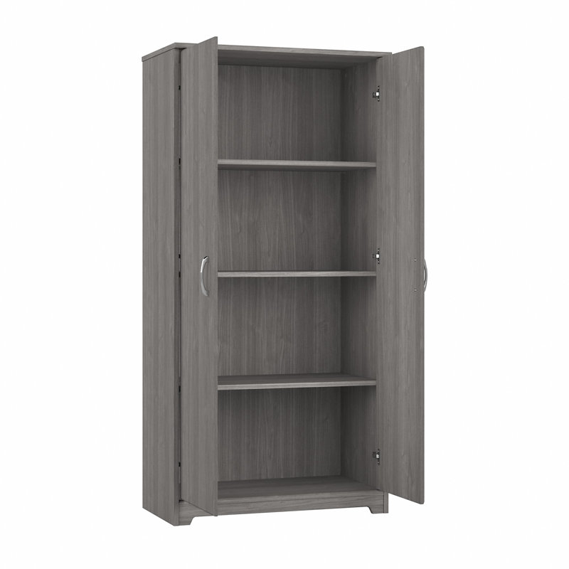 Armoire de rangement à 4 tablettes Huckins, Gris