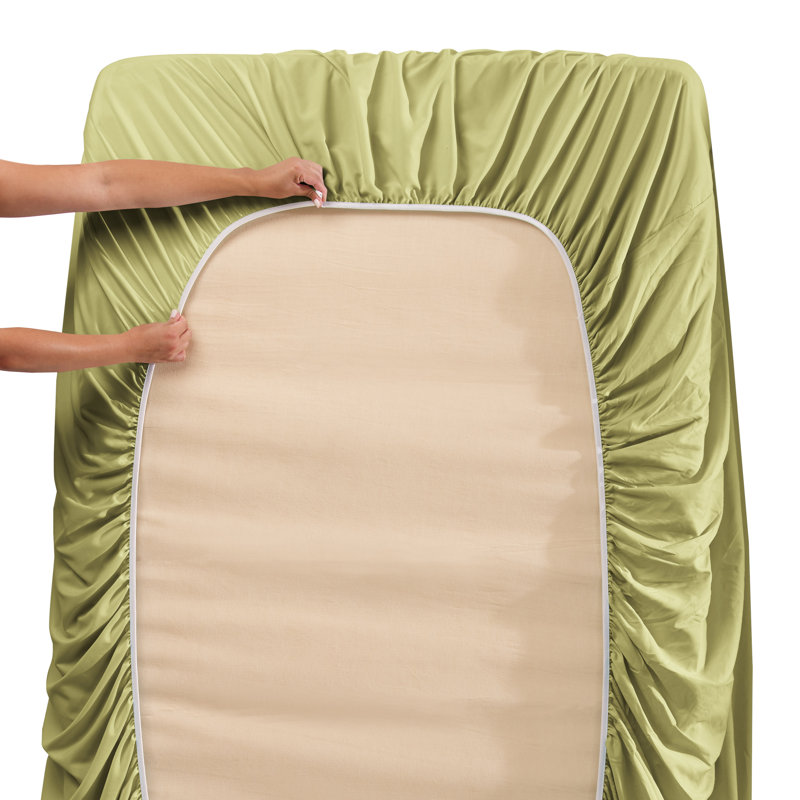 Sage Queen Deep Pocket Microfiber Cotton Sheet Set