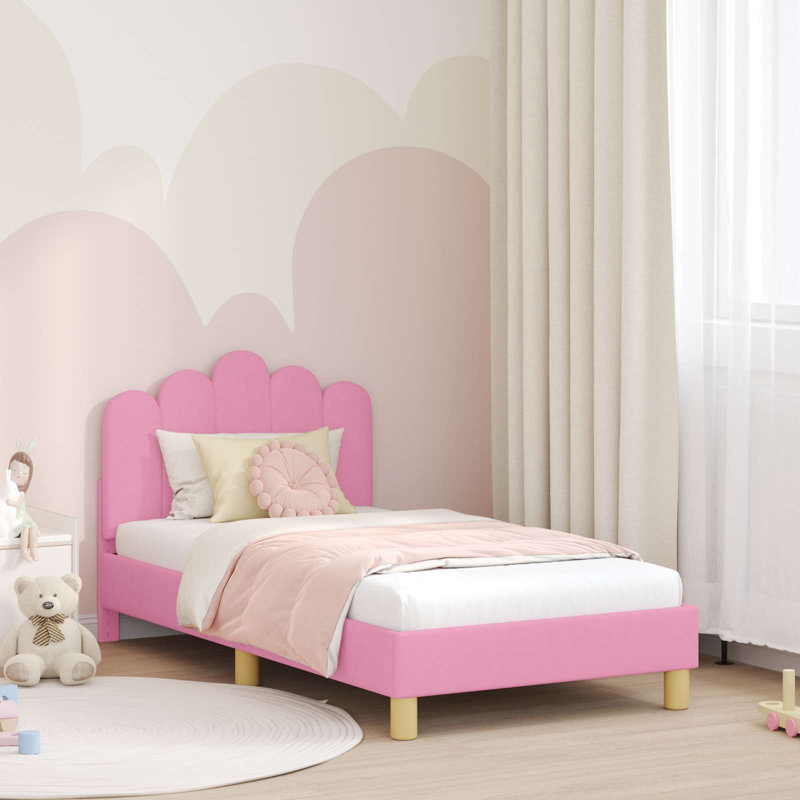 Bed Frame, European Toddler (80 x 160cm), Pink