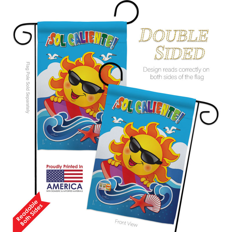 Double Sided 18.5'' H x 13'' W Polyester Garden Flag