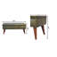 Deyana Genuine Leather Upholstered Bench