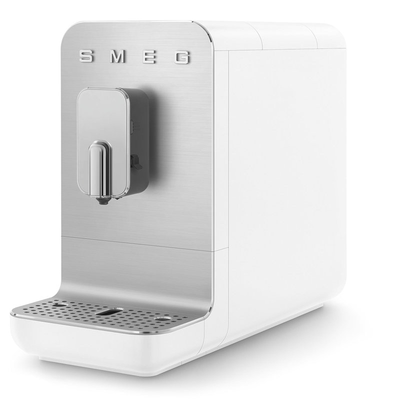 Smeg BCC13 Contemporary Automatic Bean to Cup Coffee Machine with Automatic Milk Frothing, Matte White