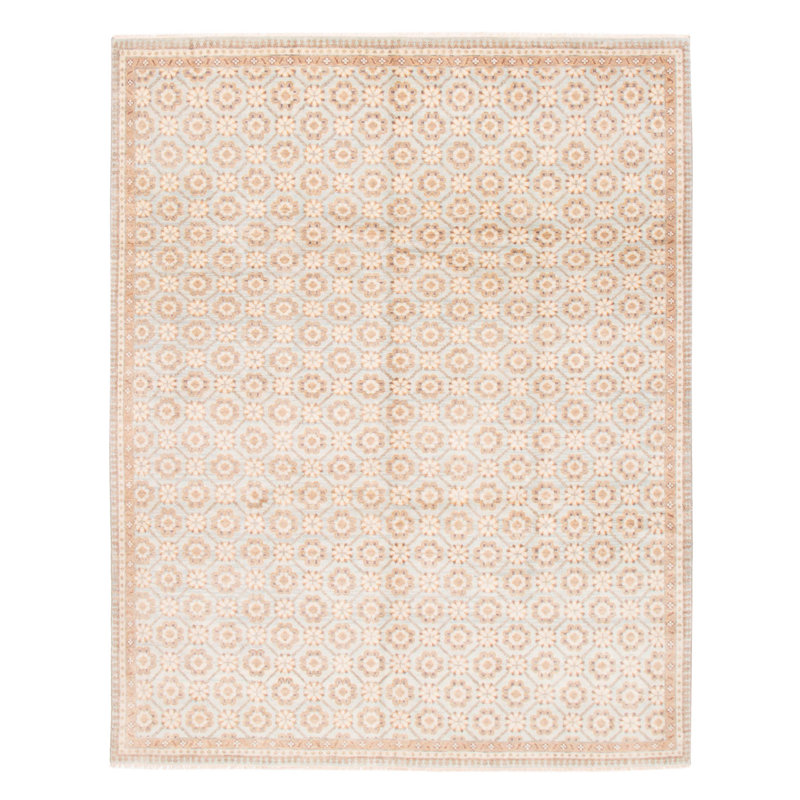 Tapis bleu clair Mystique 8 po 1 po x 10 po 2 po