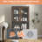 Metal Kitchen Pantry Cabinet - 63" Tall Black Storage, Adjustable Shelves, Freestanding for Kitchen/Pantry/Living Room