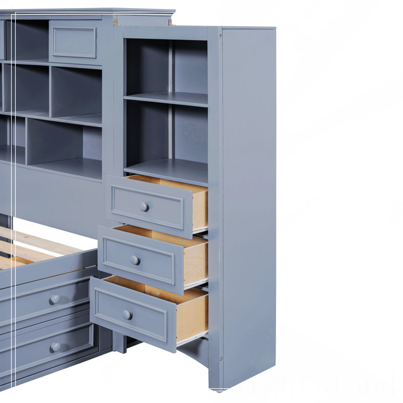 Lit plateforme simple en bois