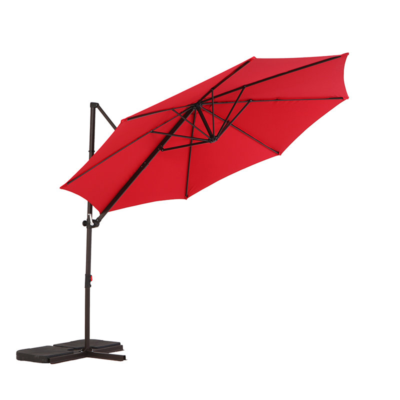 Parasol de marché de 120 po avec support Ruhina