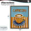 Cadre flottant Cappuccino à rayures bleues et orange, design par Yen-293056912-293056915